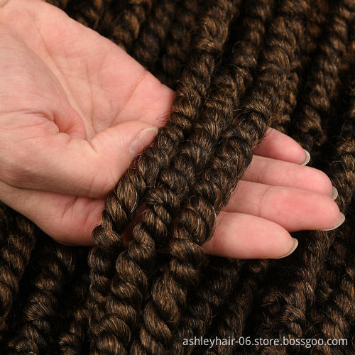 High Quality Heat Resistant Fiber Wholesale Passion Spring Bomb Twist Hair Synthetic Wig